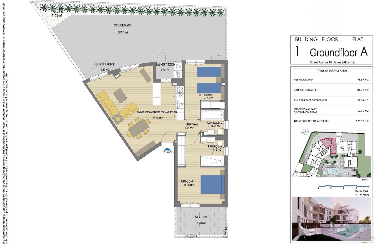 Wohnung zu verkaufen in Cala Blanca - Javea