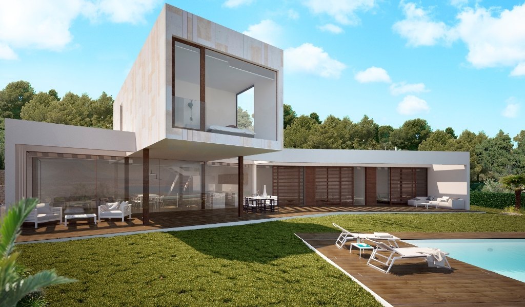 Moderne Villa zum Verkauf Projekt mit Meerblick - Javea