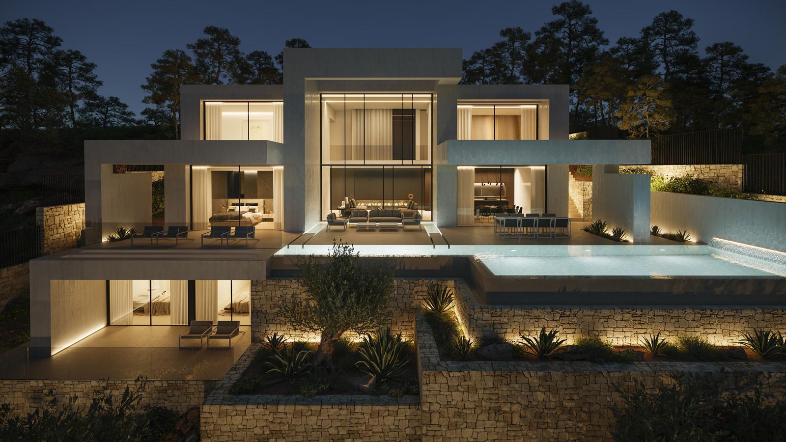 Projekt mit modern Luxury Villa Lizenz zum Verkauf in La Granadella - Javea - Costa Blanca
