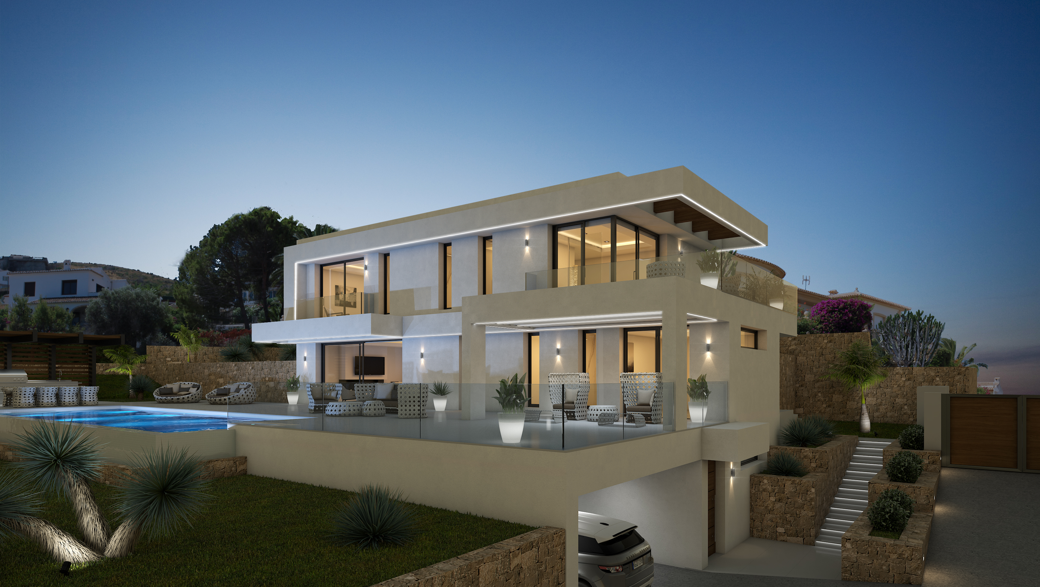 Moderne Villa zum Verkauf mit Meerblick in Pinosol - Javea