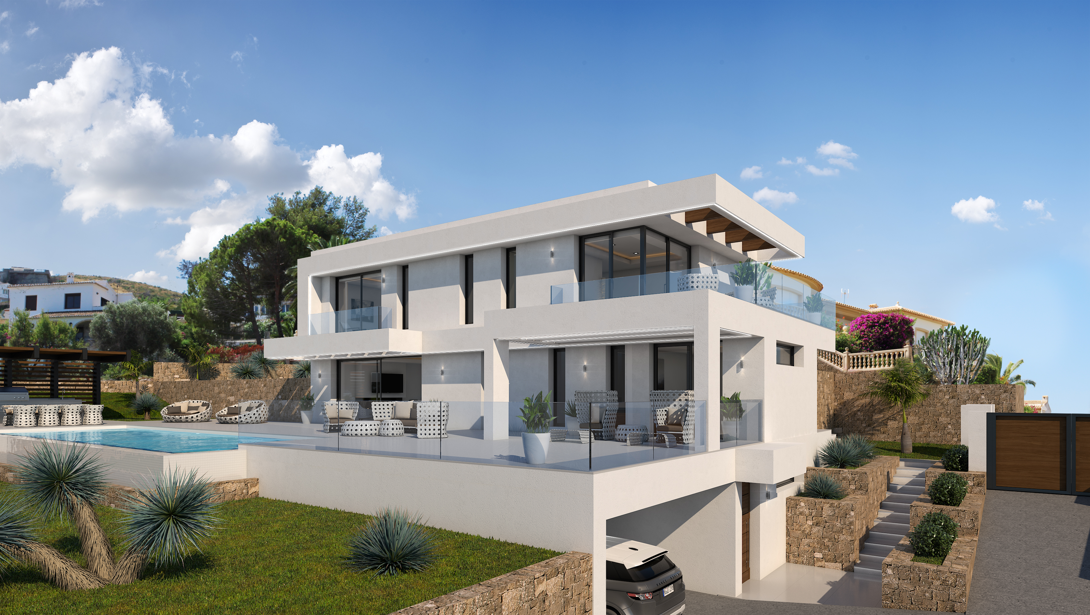 Moderne Villa zum Verkauf mit Meerblick in Pinosol - Javea